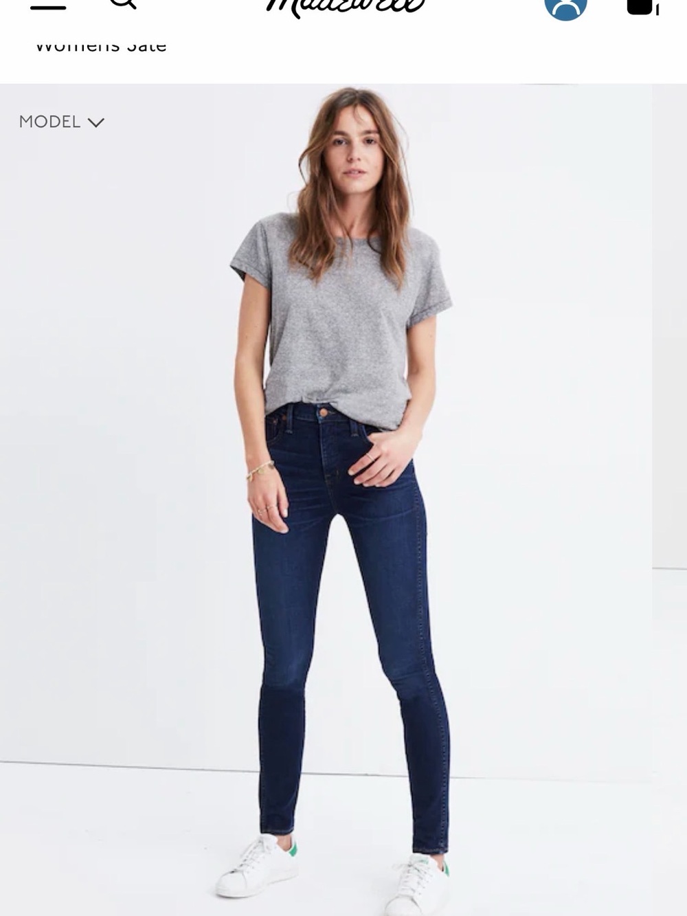 Madewell 10” high rise skinny size 30
